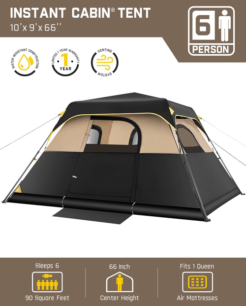 Instant Pop-Up Camping Tent – 60-Second Setup, Waterproof & Spacious